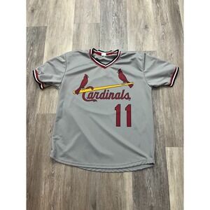 Vtg 80s Jose Oquendo St. Louis Cardinals MLB Jersey Incredible Utility Man Sz XL